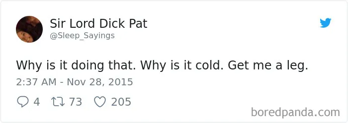 Girlfriend Tweets Weird Things Her Boyfriend Says During His Sleep, And It Will Make You Die From Laughter