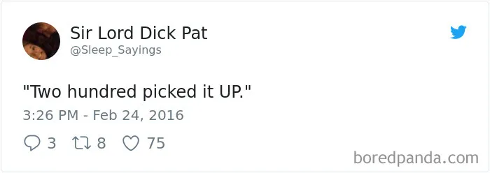 Girlfriend Tweets Weird Things Her Boyfriend Says During His Sleep, And It Will Make You Die From Laughter