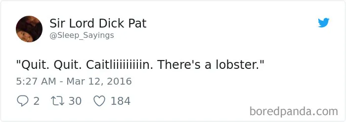 Girlfriend Tweets Weird Things Her Boyfriend Says During His Sleep, And It Will Make You Die From Laughter