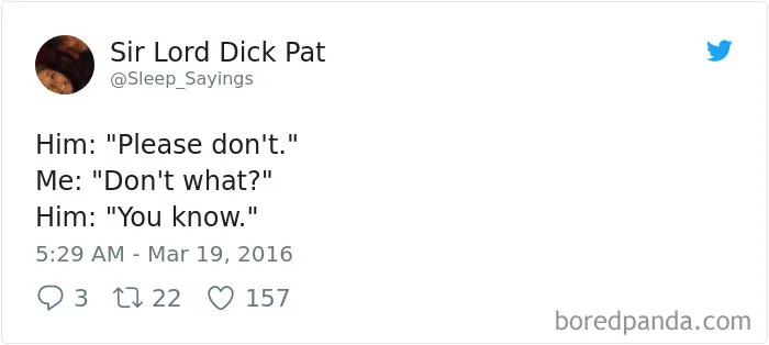 Girlfriend Tweets Weird Things Her Boyfriend Says During His Sleep, And It Will Make You Die From Laughter