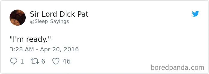 Girlfriend Tweets Weird Things Her Boyfriend Says During His Sleep, And It Will Make You Die From Laughter