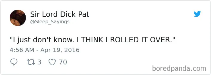 Girlfriend Tweets Weird Things Her Boyfriend Says During His Sleep, And It Will Make You Die From Laughter