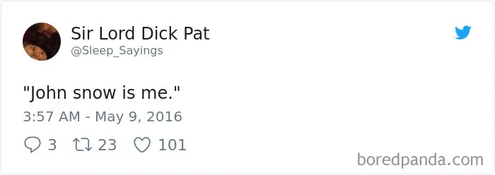 Girlfriend Tweets Weird Things Her Boyfriend Says During His Sleep, And It Will Make You Die From Laughter