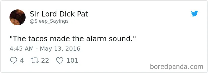 Girlfriend Tweets Weird Things Her Boyfriend Says During His Sleep, And It Will Make You Die From Laughter