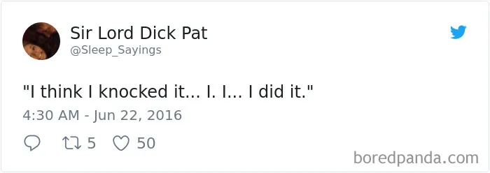Girlfriend Tweets Weird Things Her Boyfriend Says During His Sleep, And It Will Make You Die From Laughter