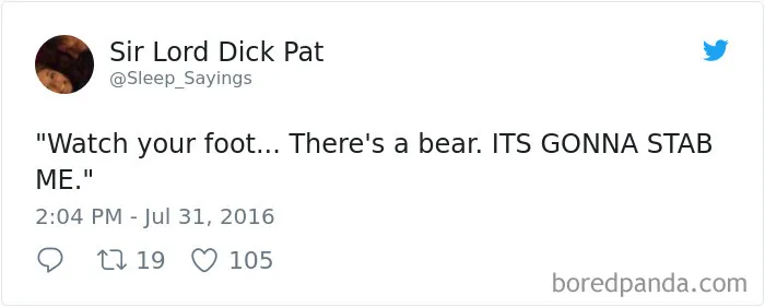 Girlfriend Tweets Weird Things Her Boyfriend Says During His Sleep, And It Will Make You Die From Laughter