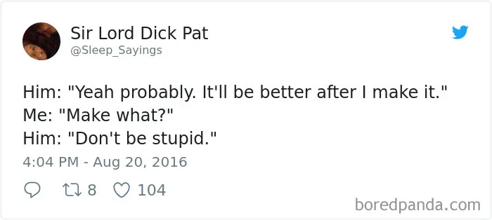 Girlfriend Tweets Weird Things Her Boyfriend Says During His Sleep, And It Will Make You Die From Laughter
