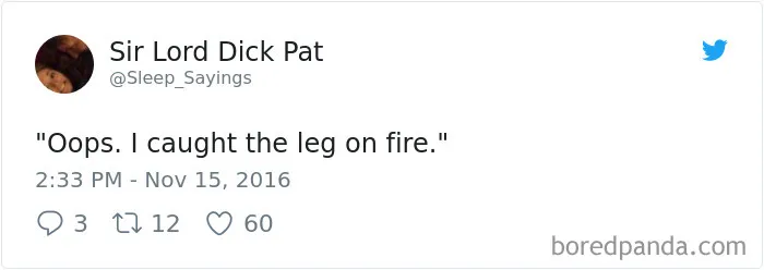 Girlfriend Tweets Weird Things Her Boyfriend Says During His Sleep, And It Will Make You Die From Laughter