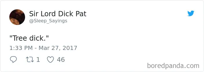 Girlfriend Tweets Weird Things Her Boyfriend Says During His Sleep, And It Will Make You Die From Laughter
