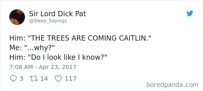 Girlfriend Tweets Weird Things Her Boyfriend Says During His Sleep, And It Will Make You Die From Laughter
