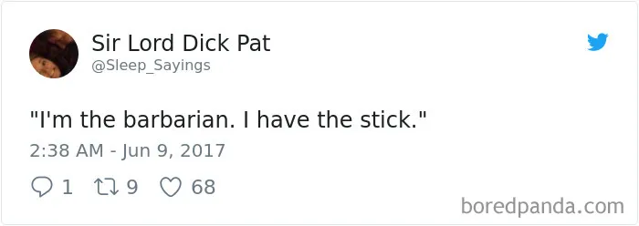 Girlfriend Tweets Weird Things Her Boyfriend Says During His Sleep, And It Will Make You Die From Laughter