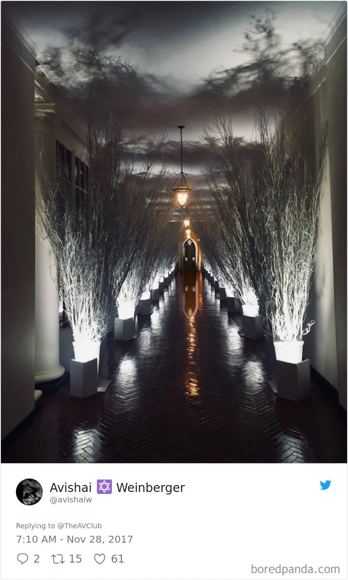 30+ divertidas reacciones a la decoración navideña 'de terror' de Melania Trump en la Casa Blanca