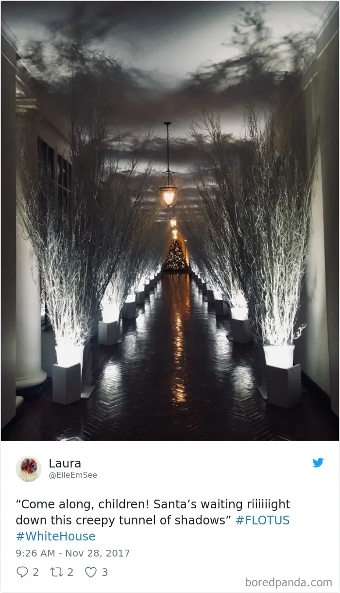 64 Hilarious Reactions To Melania Trump's 'Creepy' White House Christmas Decorations