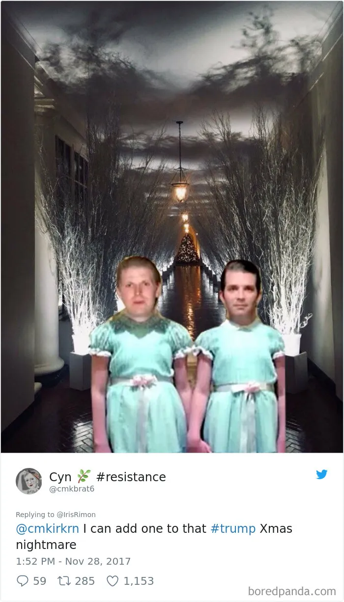 64 Hilarious Reactions To Melania Trump's 'Creepy' White House Christmas Decorations