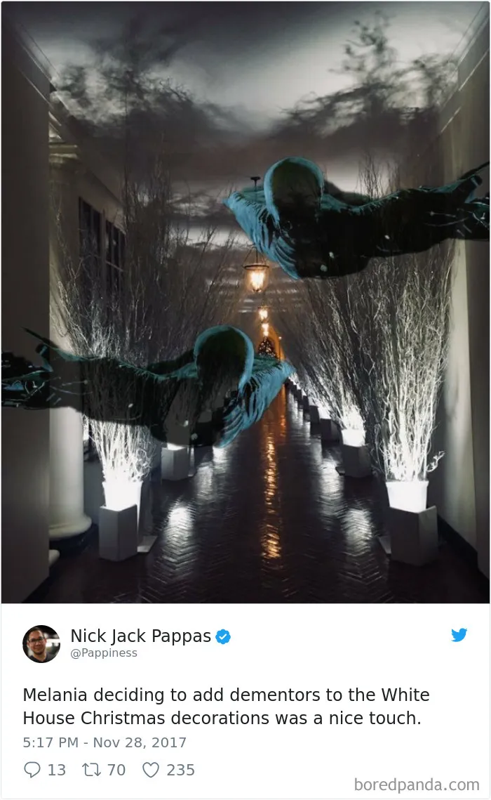 64 Hilarious Reactions To Melania Trump's 'Creepy' White House Christmas Decorations