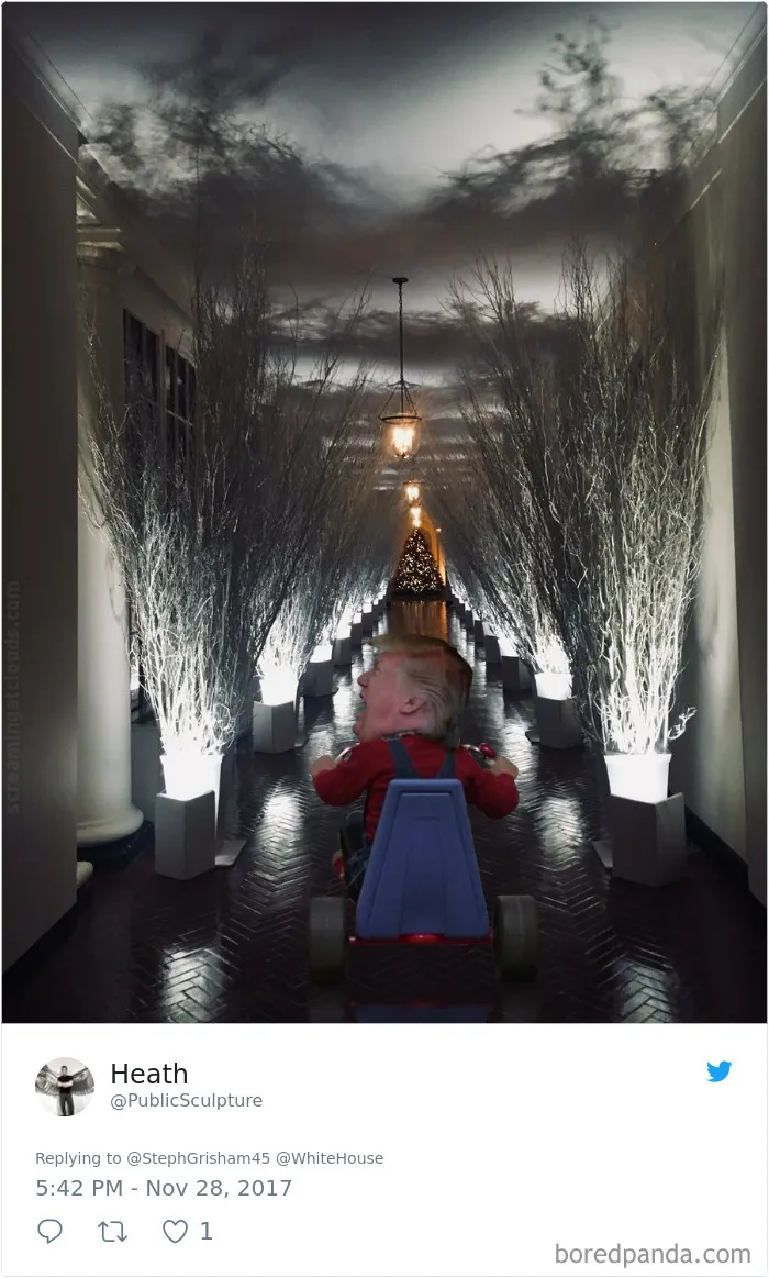 30+ divertidas reacciones a la decoración navideña 'de terror' de Melania Trump en la Casa Blanca