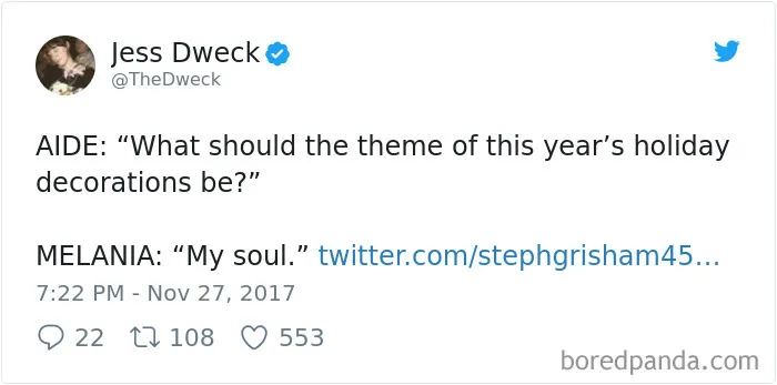 64 Hilarious Reactions To Melania Trump's 'Creepy' White House Christmas Decorations