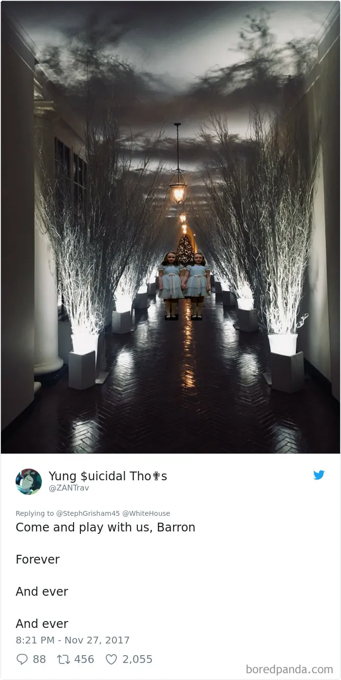 64 Hilarious Reactions To Melania Trump's 'Creepy' White House Christmas Decorations