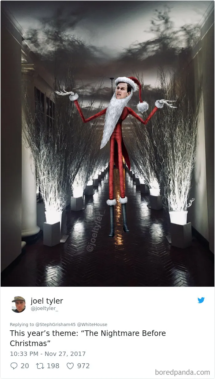 64 Hilarious Reactions To Melania Trump's 'Creepy' White House Christmas Decorations