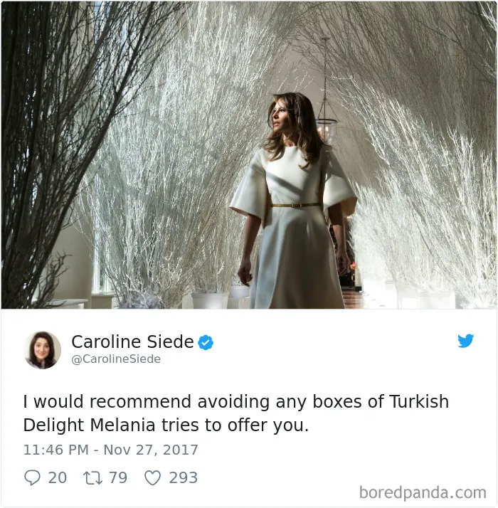 64 Hilarious Reactions To Melania Trump's 'Creepy' White House Christmas Decorations