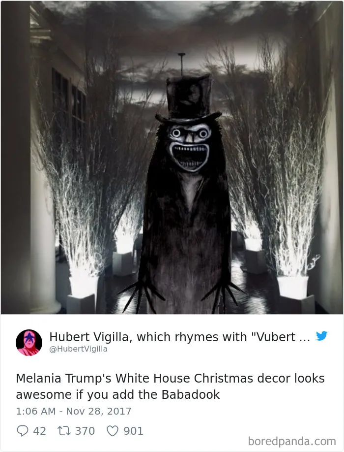64 Hilarious Reactions To Melania Trump's 'Creepy' White House Christmas Decorations