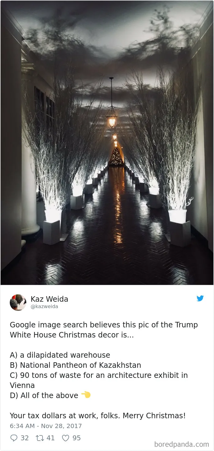 64 Hilarious Reactions To Melania Trump's 'Creepy' White House Christmas Decorations