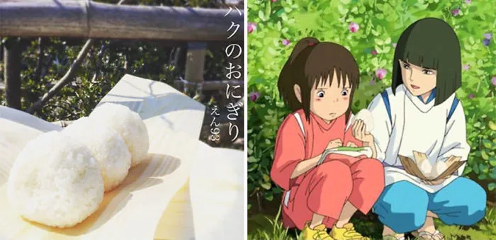 Bolas de arroz de El viaje de Chihiro