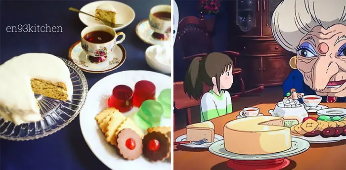 Hora del té en El viaje de Chihiro