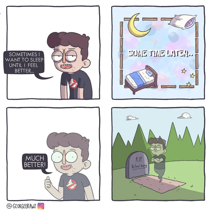 I Illustrate My Everyday Struggles With Anxiety And Depression In Mildly Amusing Comics