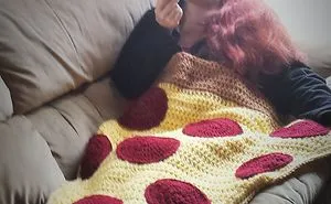 Eating Pizza In A Pizza Blanket, Watching Netflix, Perfect Cold Weather Chill-Time