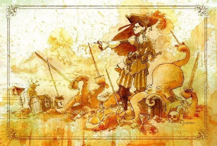 I Paint With Tea To Create Steampunk Art