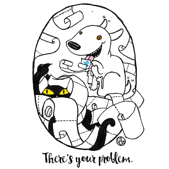 I Draw My Daily Life With 3 Cats And A Dog And Everyone Can Relate (+40 New Inks!)