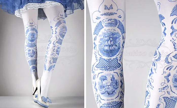 37 Tattoo Socks" Perfect For People Who Love Tattoos But Don't Want To Commit"