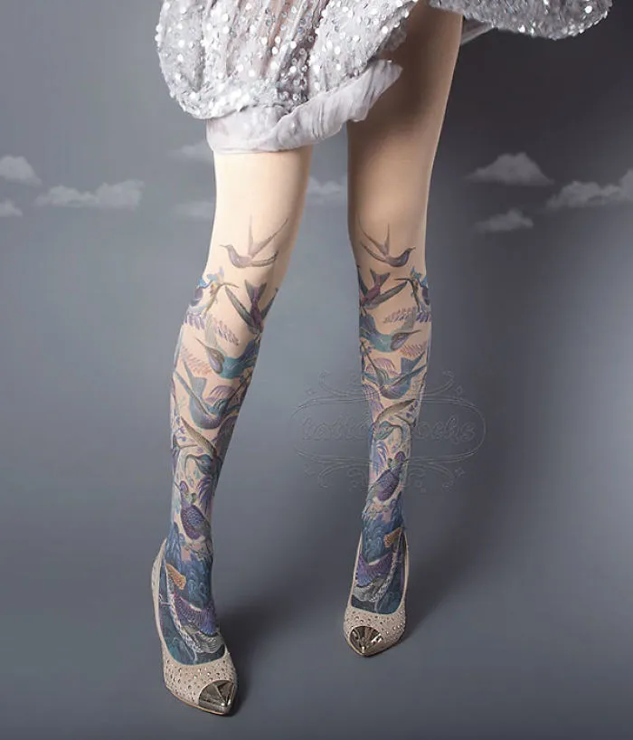 37 Tattoo Socks" Perfect For People Who Love Tattoos But Don't Want To Commit"