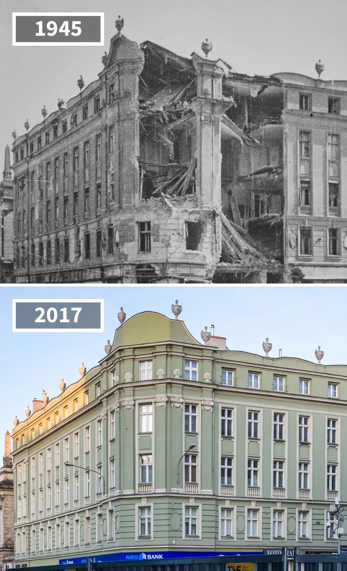 Corner Of Ratajczaka And Św. Marcin Streets, Poznań, Poland, 1945 - 2017