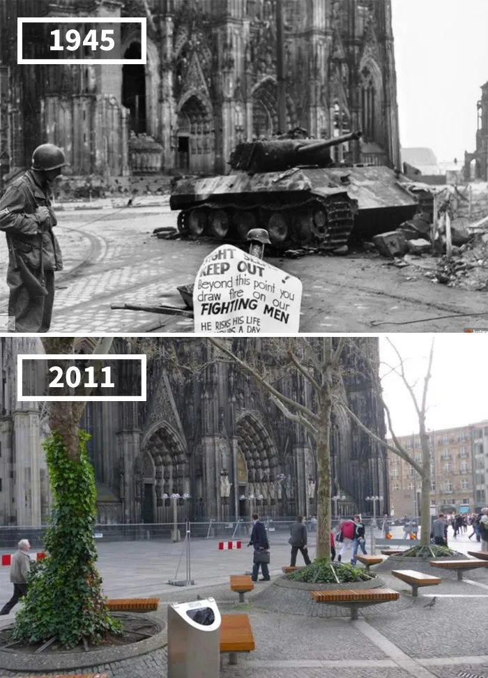 Köln Domplatte, Germany, 1945 - 2011