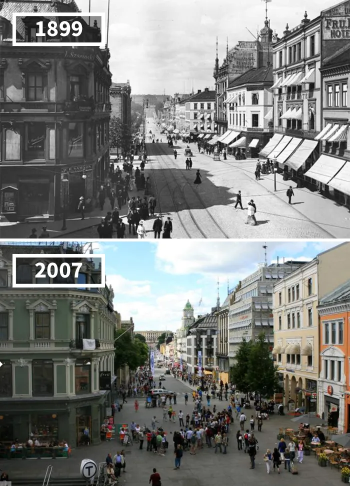 Karl Johan Street, Norway, 1899 - 2007