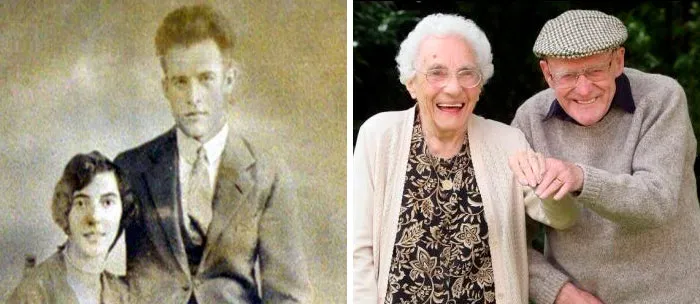 Frank And Anita Milford In 2008, On Their 80th Anniversary
