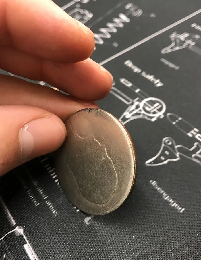 A Silver Dollar That My Great Grandfather Carried In His Pocket For 20 Years Until The Day He Passed Away