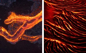I Melted My Drone Camera Flying Too Close To The Lava Flows Of Mount Kilauea, Hawaii