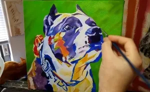 Commissioned Pet Portrait Time Lapses By Artist Cameron Dixon