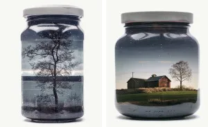 After Becoming A Father I Started Collecting My Own Childhood Memories In Jars Using Multiple Exposures