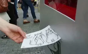 I Built A Drawing Vending Machine On My Trip To Japan