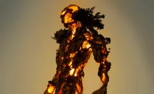 Artist Combines Nature And Technology In His Latest Sculpture Of Modern-Day Protector