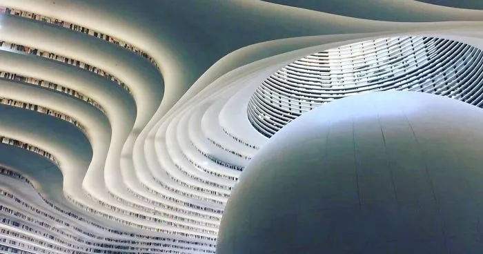 China Opens World's Coolest Library With 1.2 Million Books, And Its Interior Will Take Your Breath Away