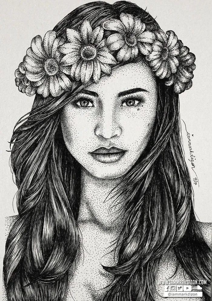 My Portraits Are Created From Thousands Of Dots