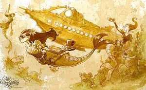 I Paint With Tea To Create Steampunk Art