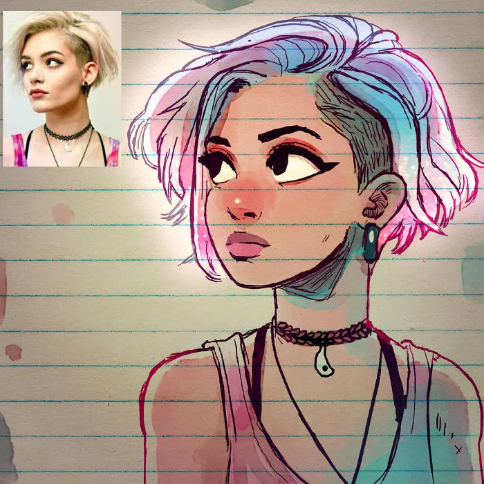 Illustrator Turns Strangers Into Manga-Like Characters, And The Result Is Pretty Awesome