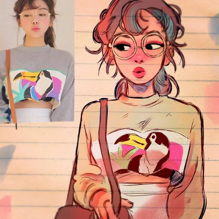 Illustrator Turns Strangers Into Manga-Like Characters, And The Result Is Pretty Awesome