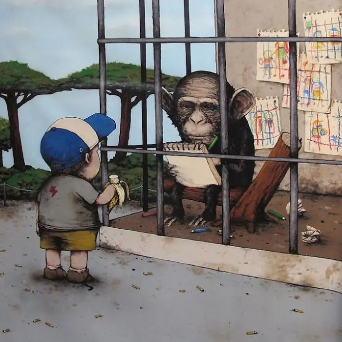 25+ Controvertidas ilustraciones creadas por el Banksy francés que te harán pensar